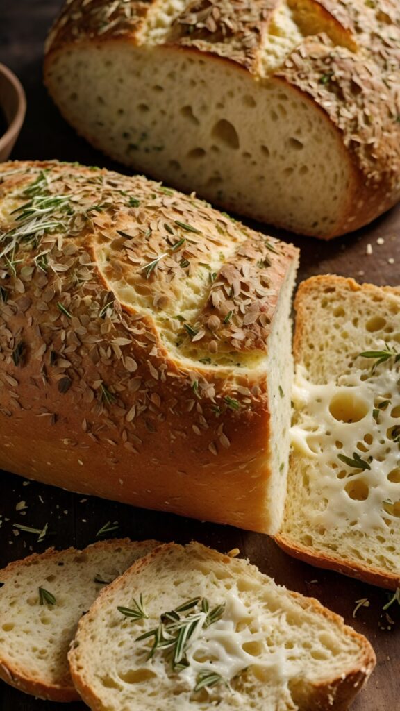 Italian Herbs and Cheese Bread Recipe