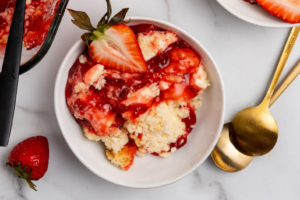 Strawberry Cheesecake Dump Cake