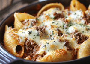Stuffed Shells With Ground Beef