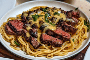 Garlic Butter Steak Lightning Noodles