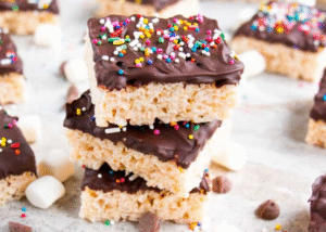 Chocolate Covered Rice Krispie Treats