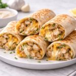 Cheesy Garlic Chicken Wraps Recipe