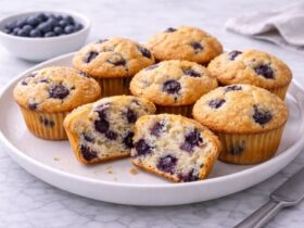 Cottage Cheese Blueberry Muffins