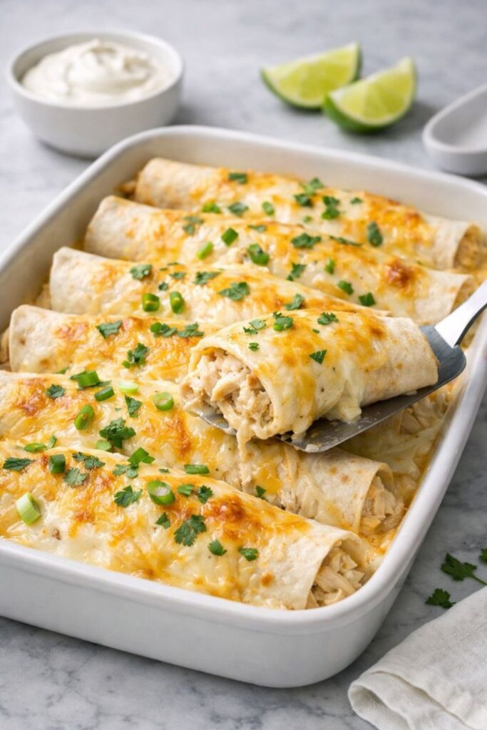 Cream Cheese Chicken Enchiladas