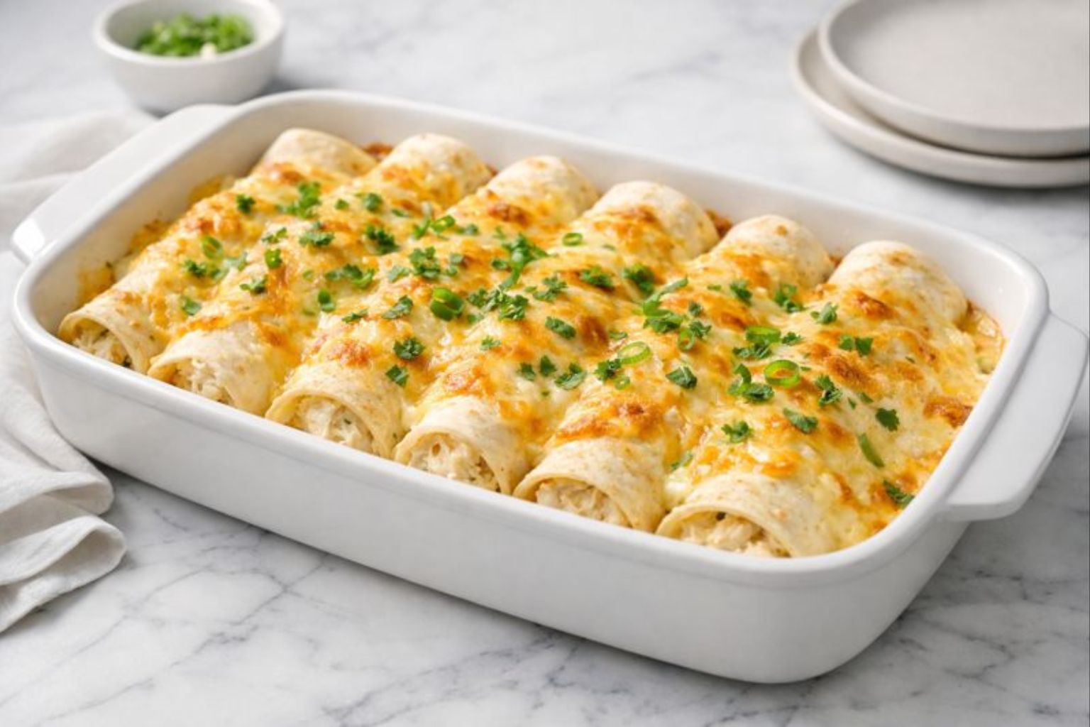 Cream Cheese Chicken Enchiladas