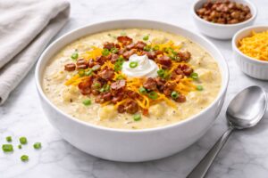 Crockpot Loaded Baked Potato Soup Recipe