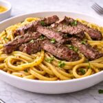 Garlic Butter Steak Lightning Noodles Recipe