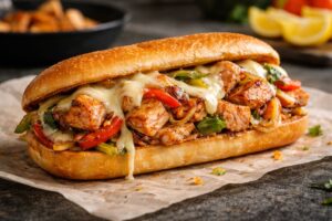 Salmon Cheesesteak Recipe