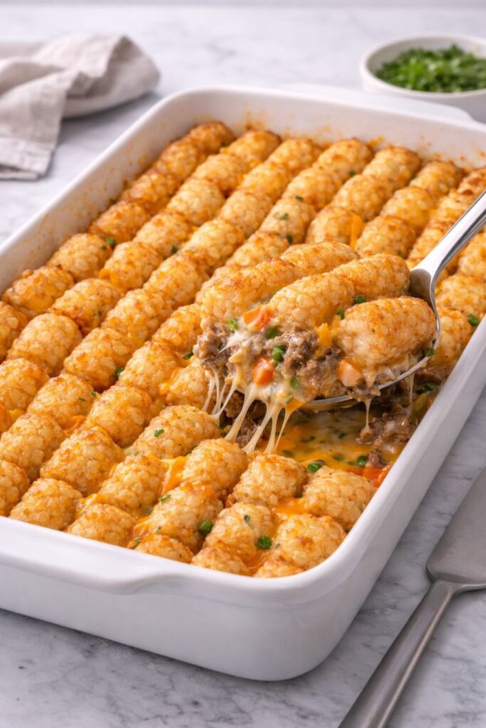 Tater Tot Casserole With Ground Beef Recipe