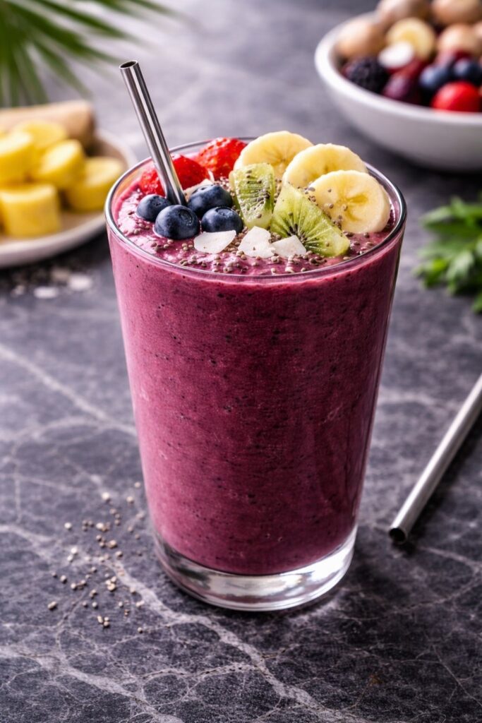 Acai Berry Boost Tropical Smoothie Recipe
