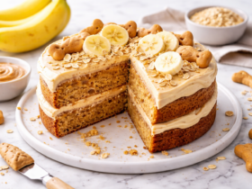 Peanut Butter Banana Dog Cake Recipe