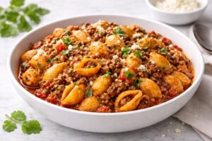 Conchitas Con Carne Recipe