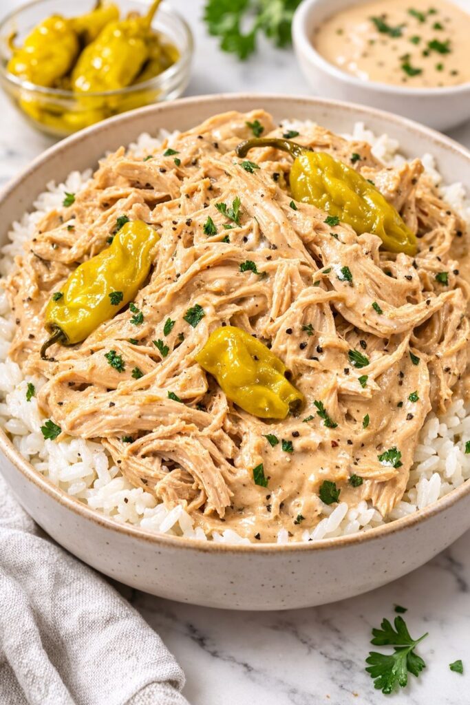 Crockpot Mississippi Mud Chicken