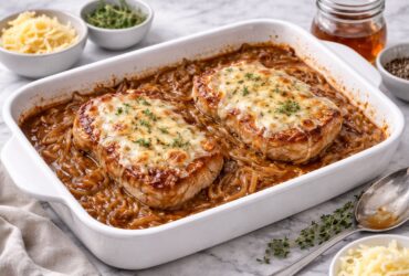 French Onion Pork Chops Baked