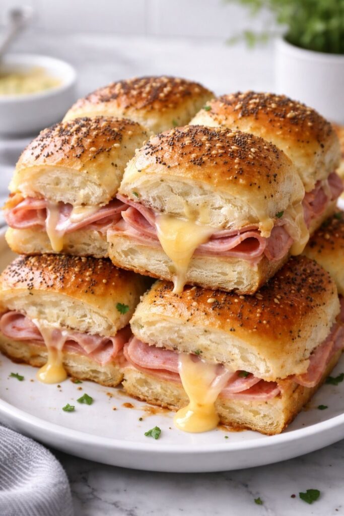 Ham and Cheese Hawaiian Rolls