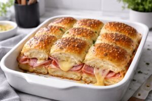 Ham and Cheese Hawaiian Rolls