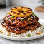 Hawaiian Huli Huli Chicken Stack