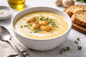 Roasted garlic soup recipe