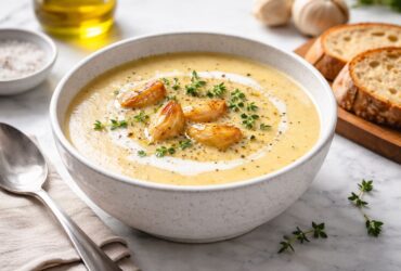 Roasted garlic soup recipe