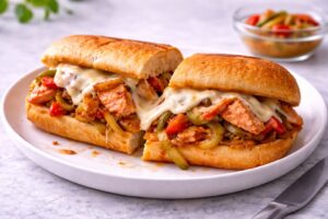 Salmon Cheese Steak Recipe