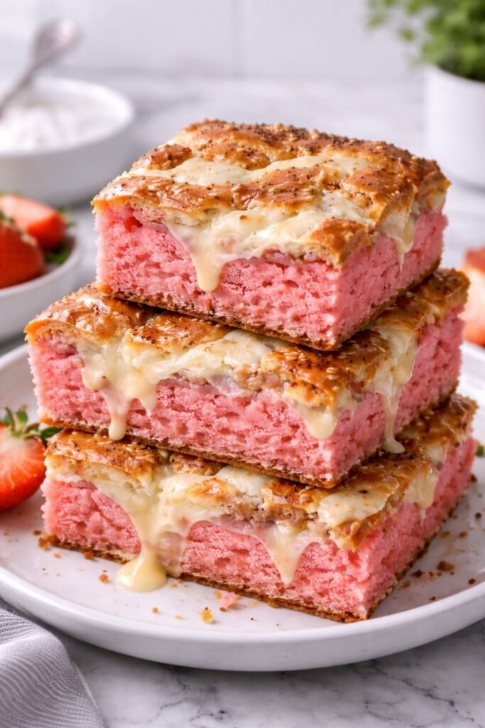 Strawberry Earthquake Cake Recipe