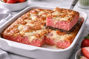 Strawberry Earthquake Cake Recipe