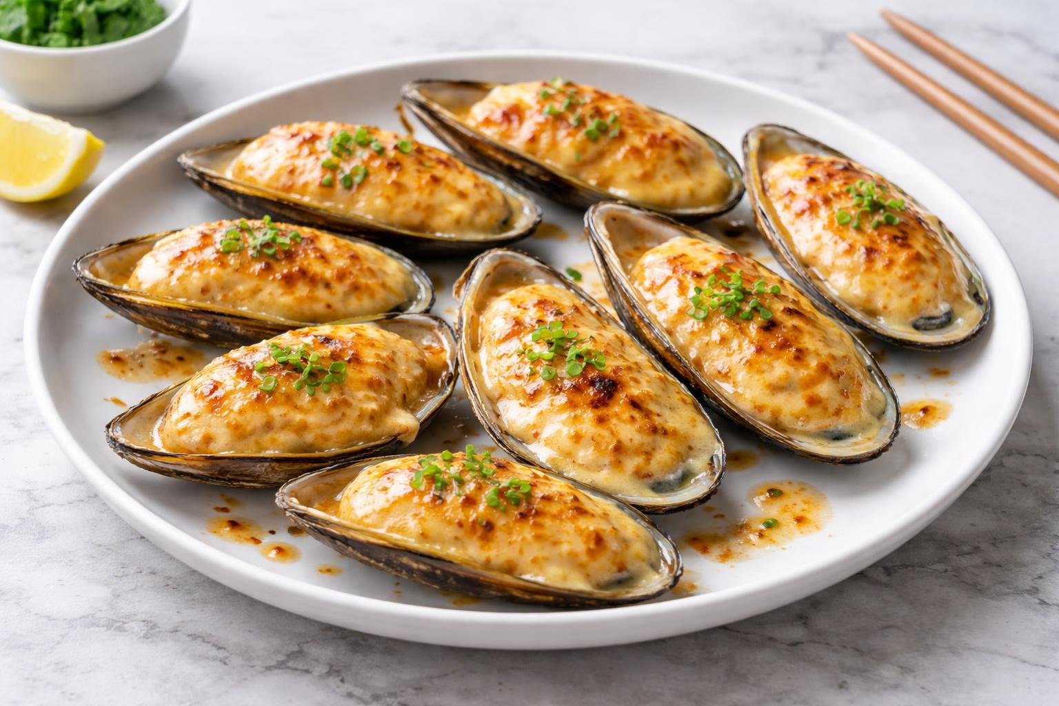 Japanese Baked Mussels Recipe