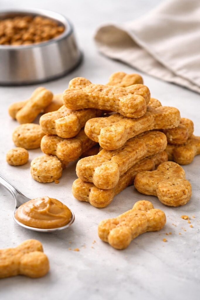 Peanut Butter Chicken Broth Dog Treats