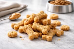 Peanut Butter Chicken Broth Dog Treats