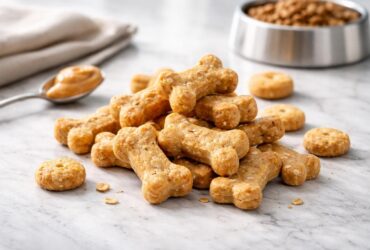 Peanut Butter Chicken Broth Dog Treats