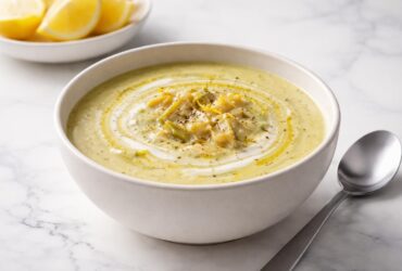 Creamy Lemony Tuscan Artichoke Soup Recipe