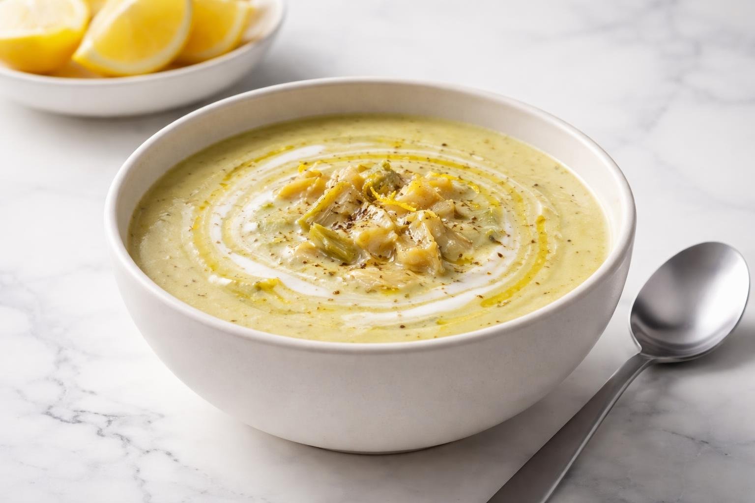 Creamy Lemony Tuscan Artichoke Soup Recipe