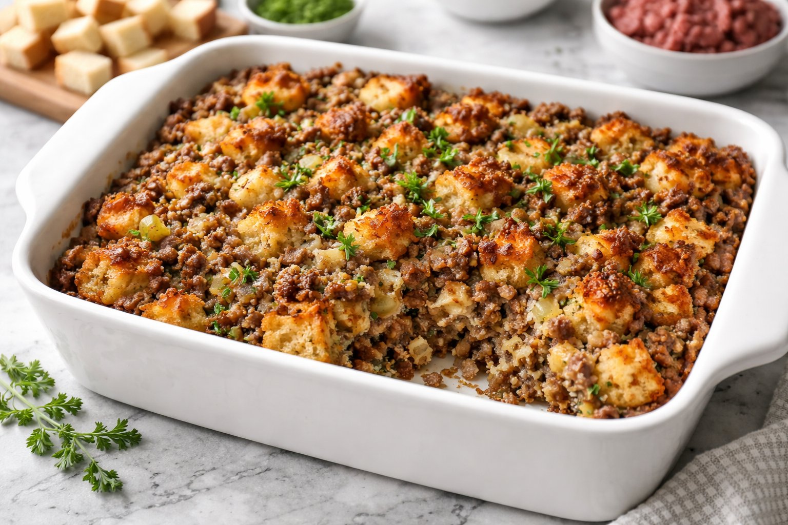 Hamburger Stuffing Recipe