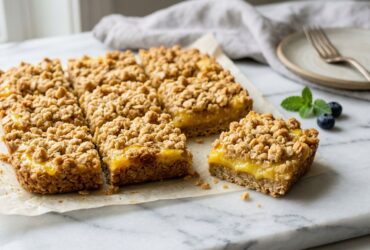 Lemon Oatmeal Crumble Bars Recipe