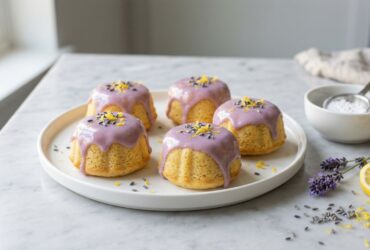 Mini Lemon Cakes With Lavender Glaze Recipe
