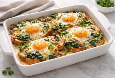 Baked Eggs Napoleon Recipe