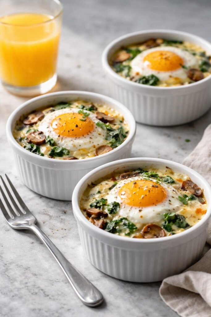 Baked Eggs Napoleon Recipe