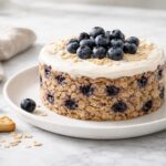 Blueberry Oats Birthday Cake for Dogs