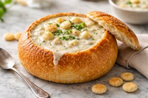 Clam Chowder Bread Bowl Recipe