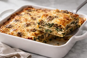 Mushroom and Spinach Lasagna Recipe