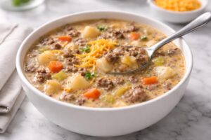 Potato Hamburger Soup Recipe