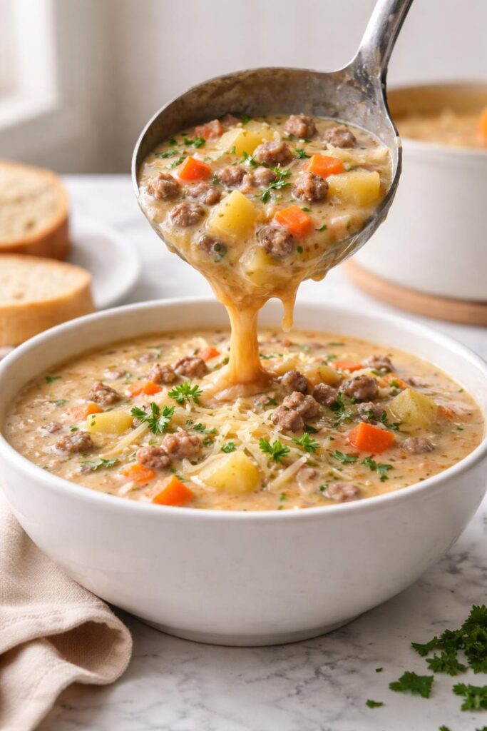 Potato Hamburger Soup Recipe