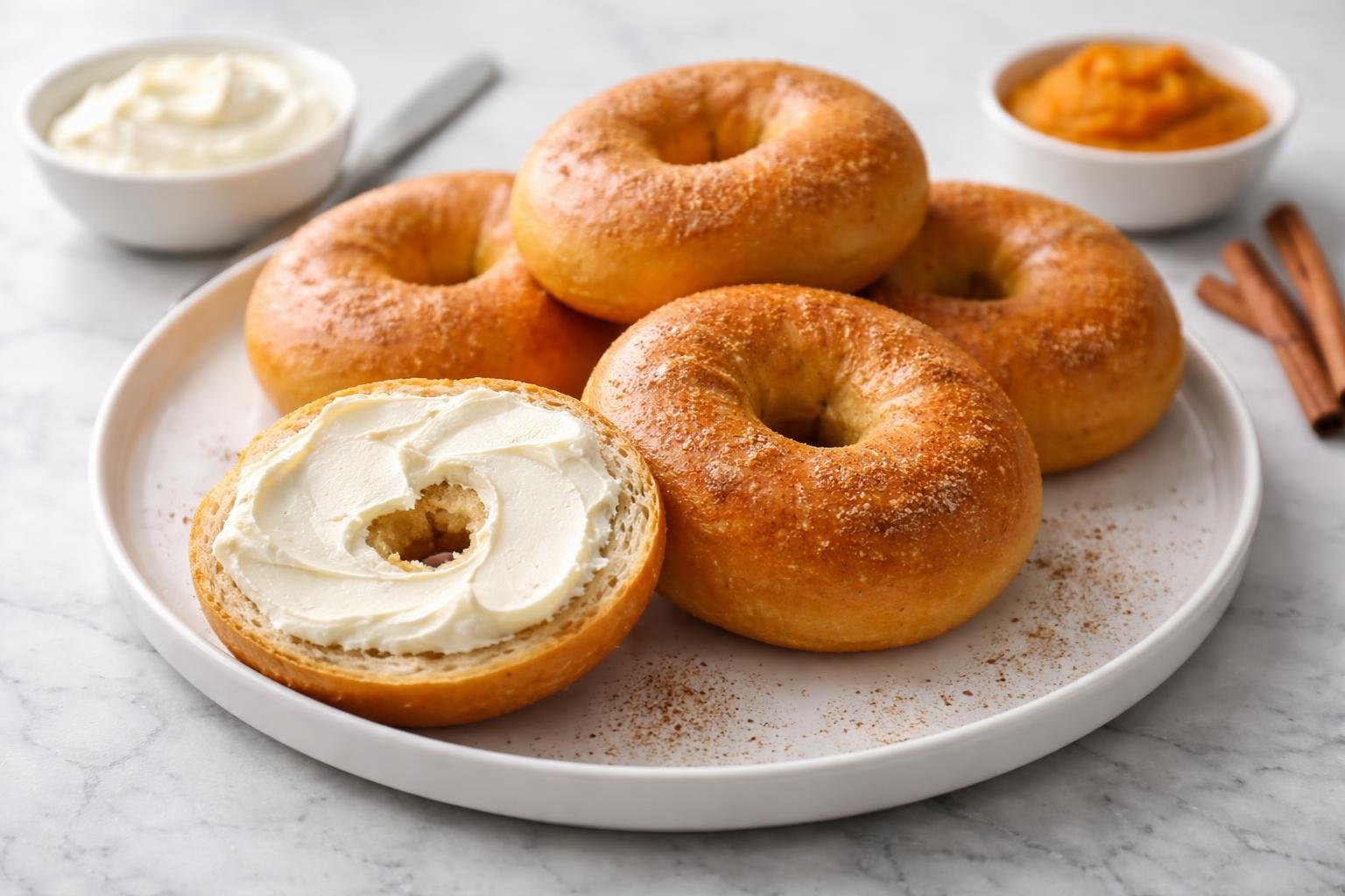 Pumpkin Spice Bagels Recipe