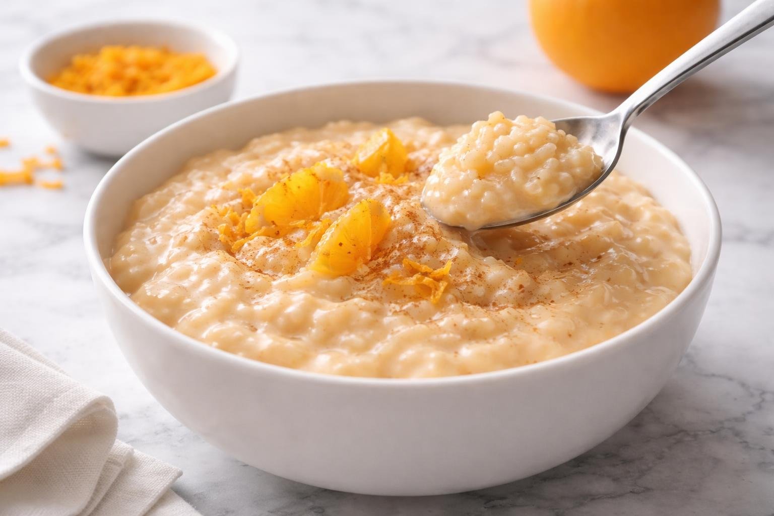 Orange Flavored Rice Pudding Recipe