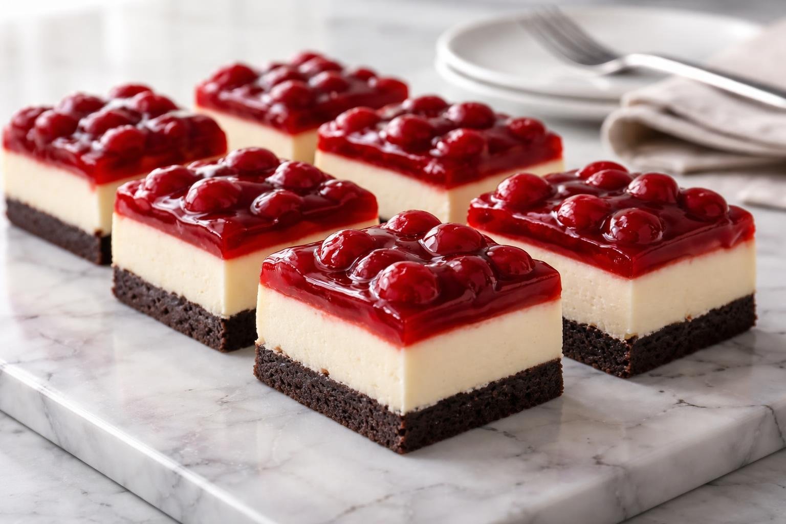 Black Forest Cheesecake Delight Bars Recipe