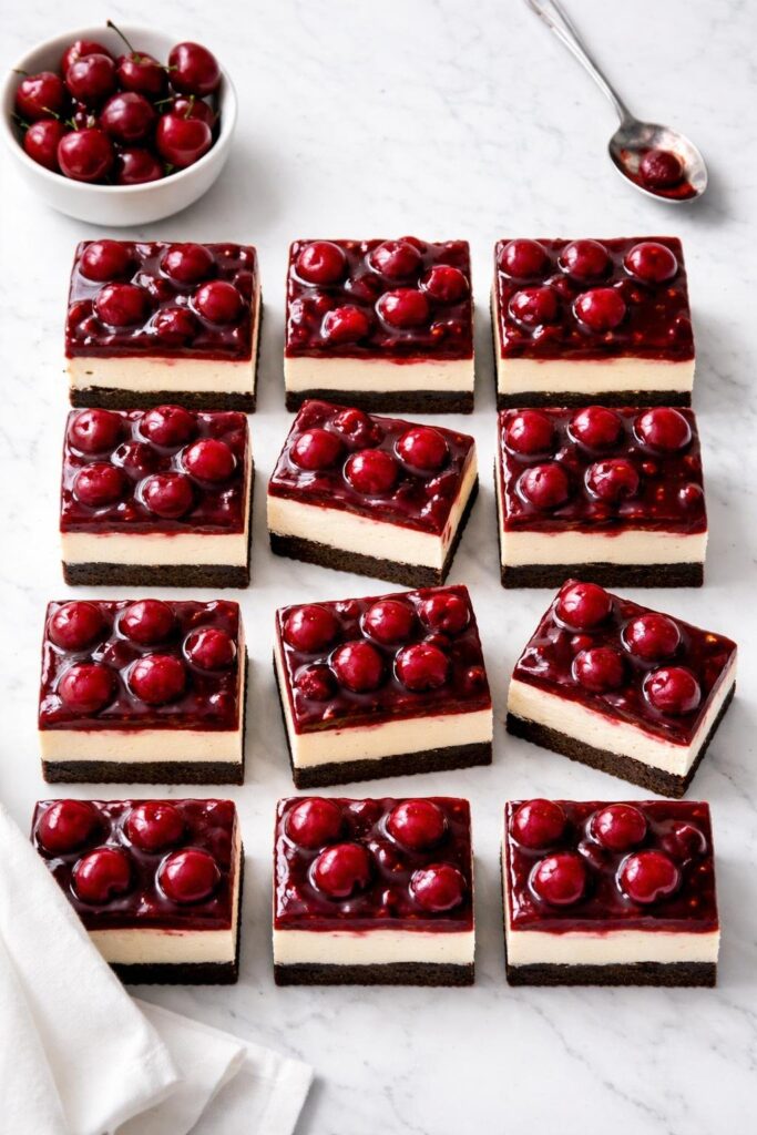 Black Forest Cheesecake Delight Bars Recipe