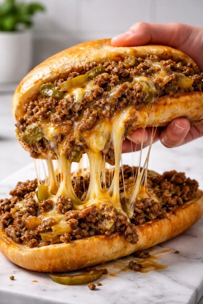 Gordon Ramsay Philly Cheesesteak Sloppy Joes