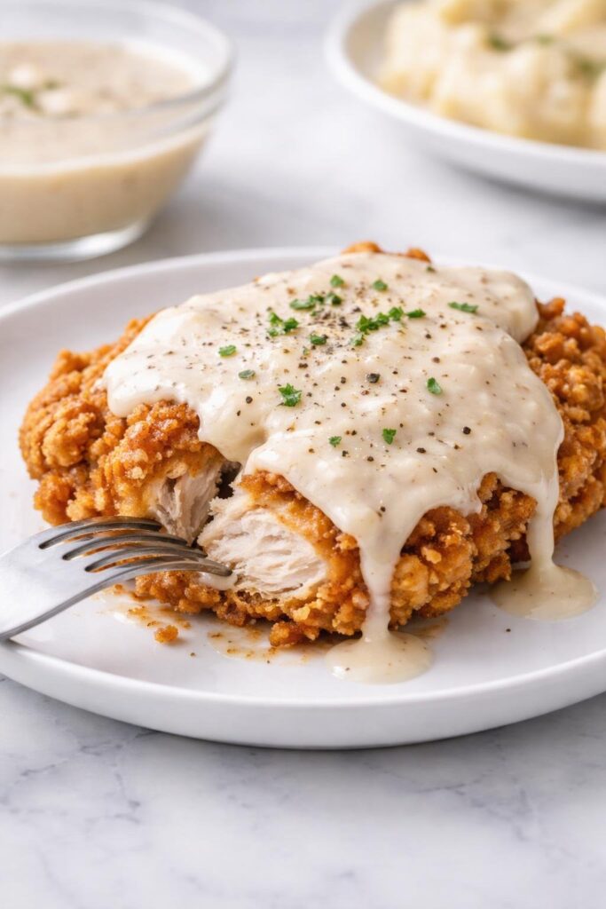 Chicken Fried Chicken Recipe with Gravy