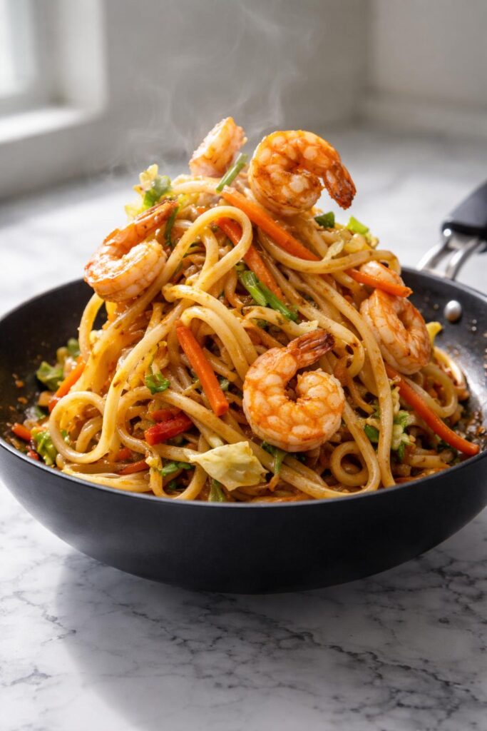 Shrimp Yaki Udon Recipe