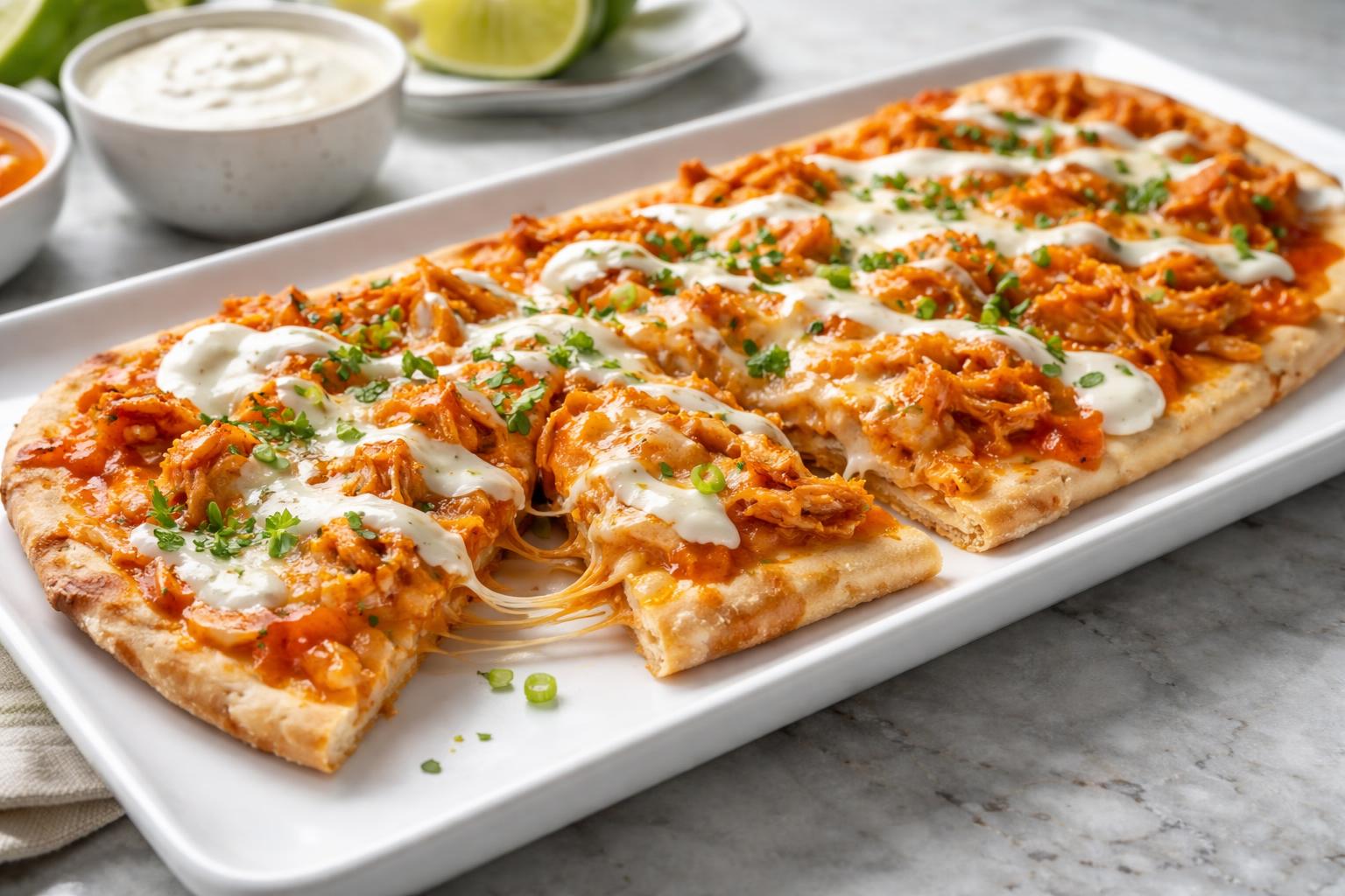 Buffalo Chicken Flatbread Recipe